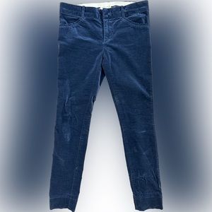 Silence & Noise Navy Velour Pants, Skinny, Size 4
